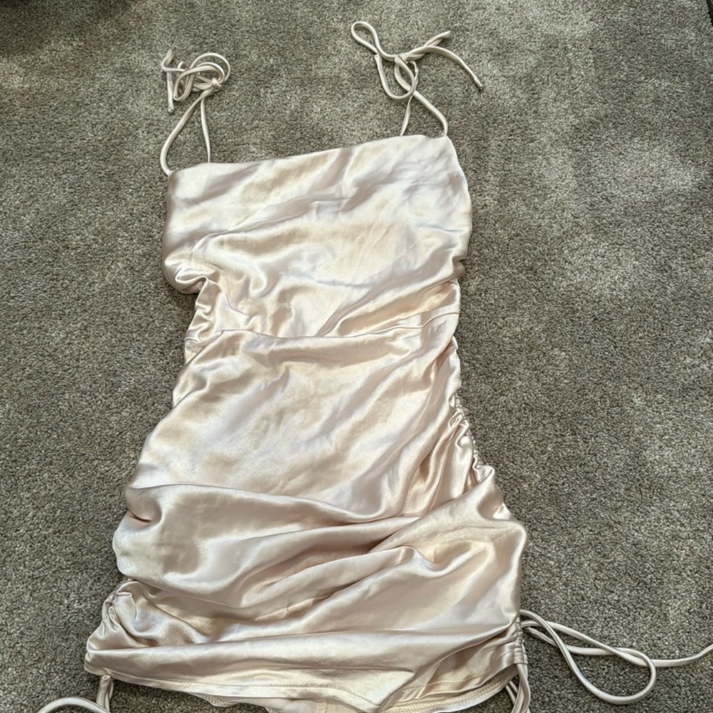 Champagne mini dress